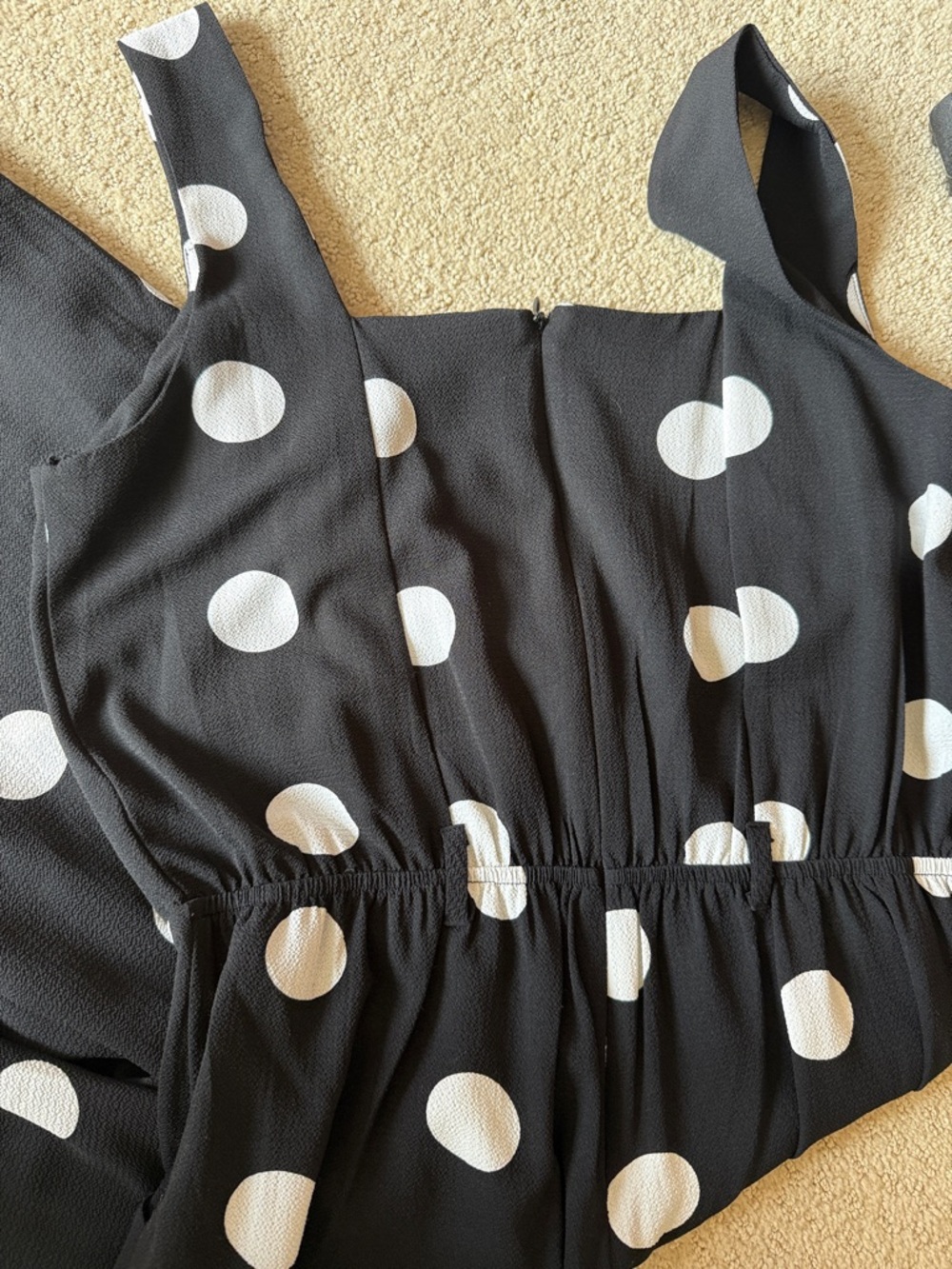 Monte’s Black Polka Dot Wide-Leg Jumpsuit - Picture 3 of 5